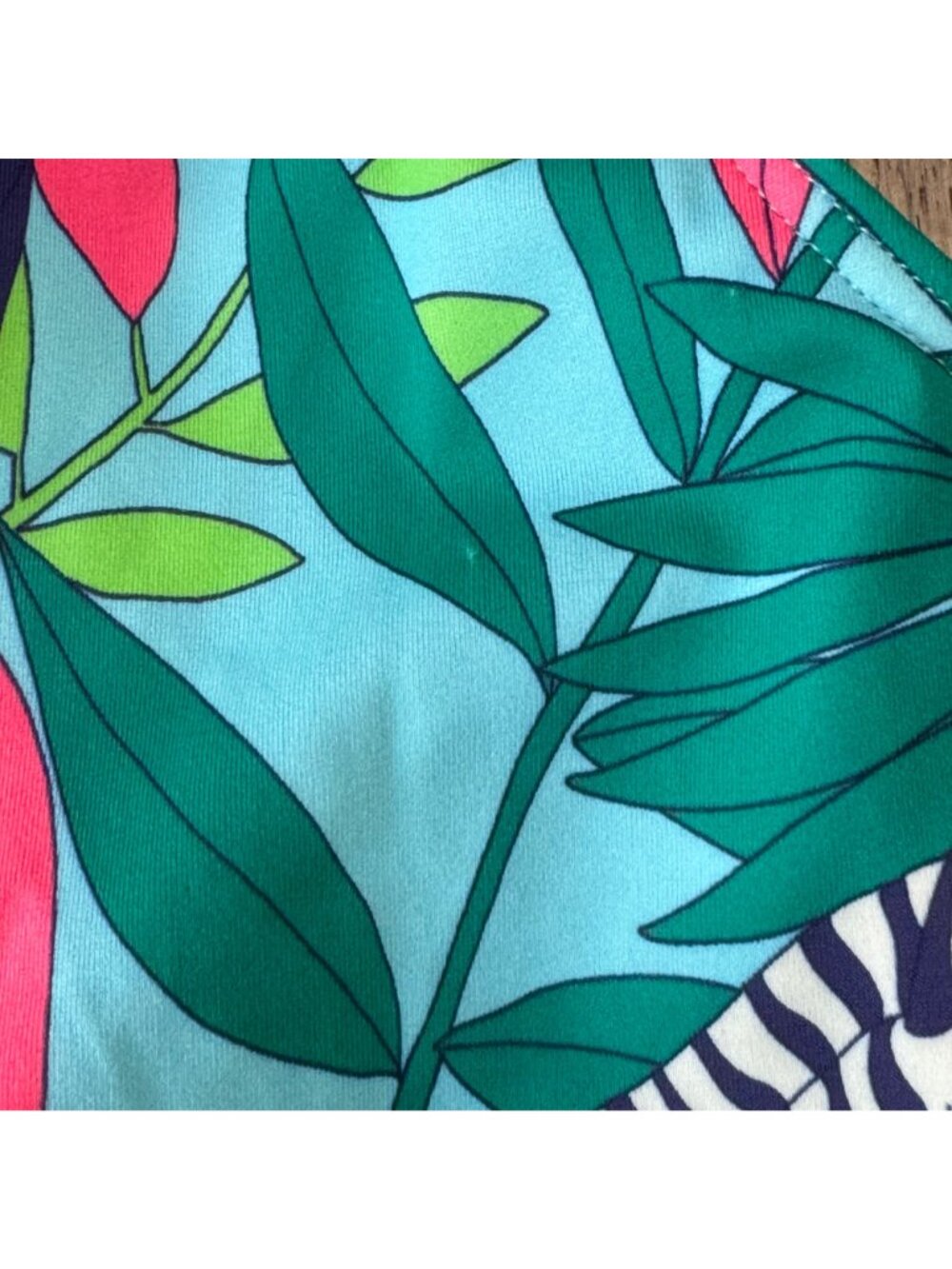 MINI BODEN Jungle Print Tankini Top Girls 4-5 110cm Monkey Tiger Swim Tank 4T 5T - Picture 6 of 9